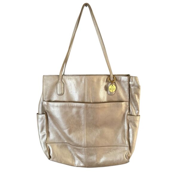 HOBO Handbags - Hobo The Original Handbag Finley Large Pearl Gray Leather Shoulder Handbag
